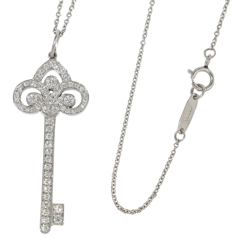 Tiffany & Co. - 项链 - Tiffany Keys 白金 钻石 (天然)  #1.0