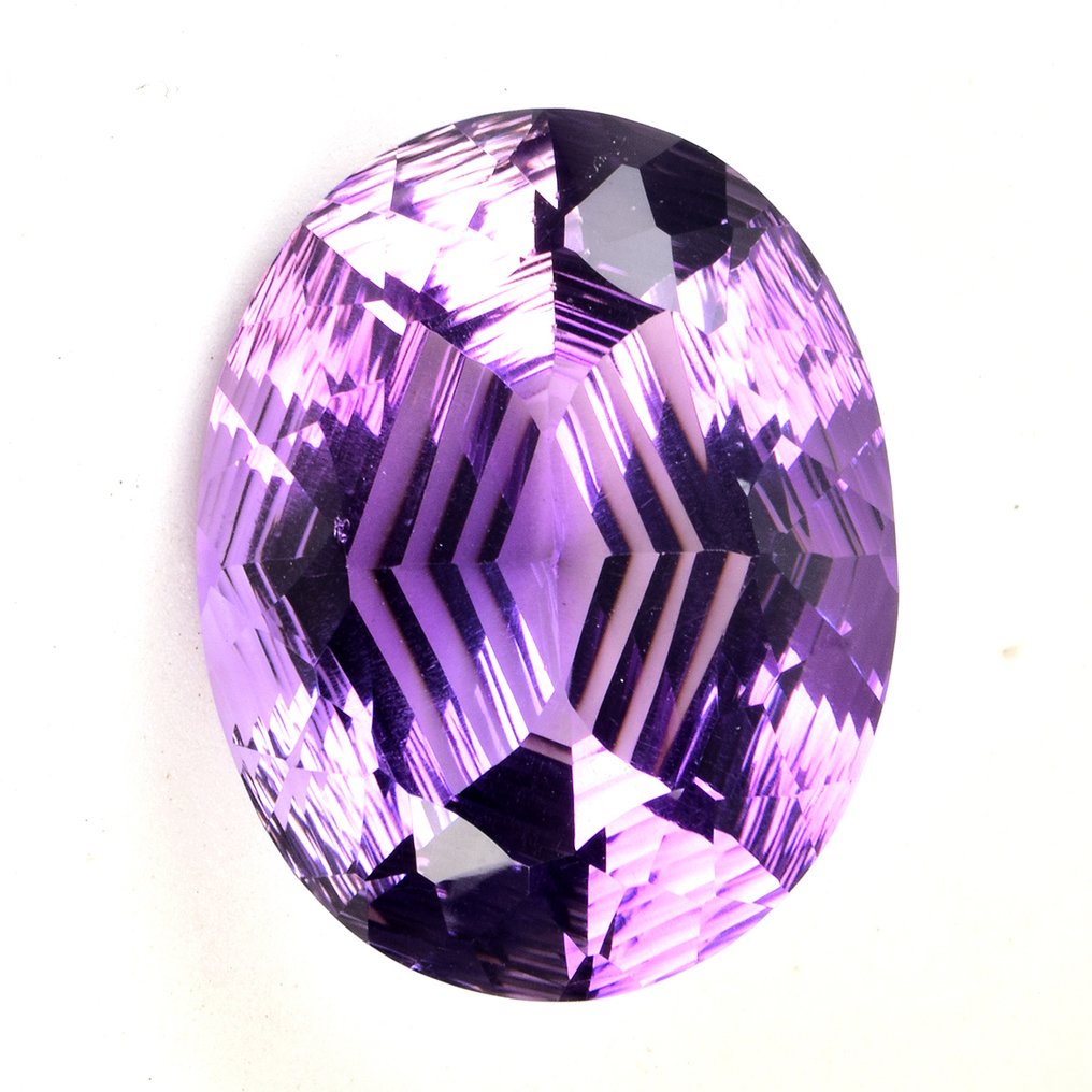 χωρίς τιμή ασφαλείας - 1 pcs  Μωβ Αμέθυστος  - 35.79 ct - Διεθνής Ένωση Έγχρωμων Πολύτιμων Λίθων (ICA GemLab) #2.1
