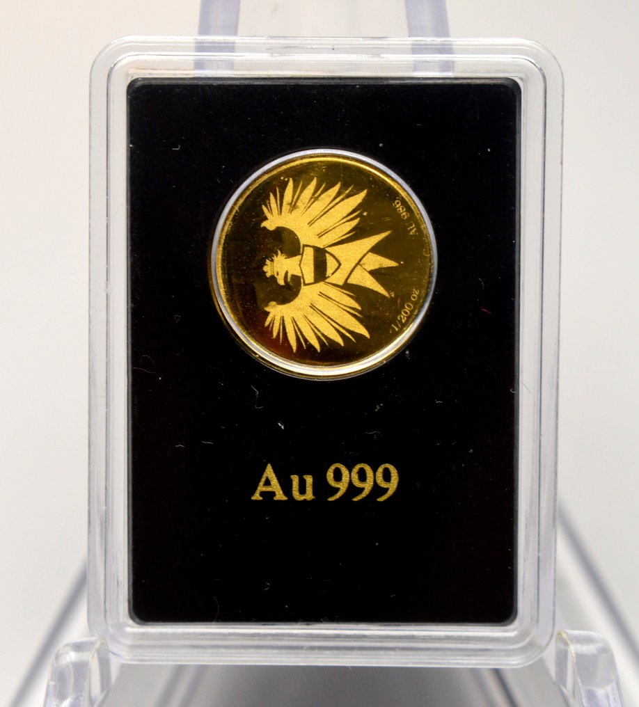 Østrig. Medal Rekord - Ferris Wheel - Round Bar Ingot - 1/200oz (.999) (Ingen mindstepris) #2.1