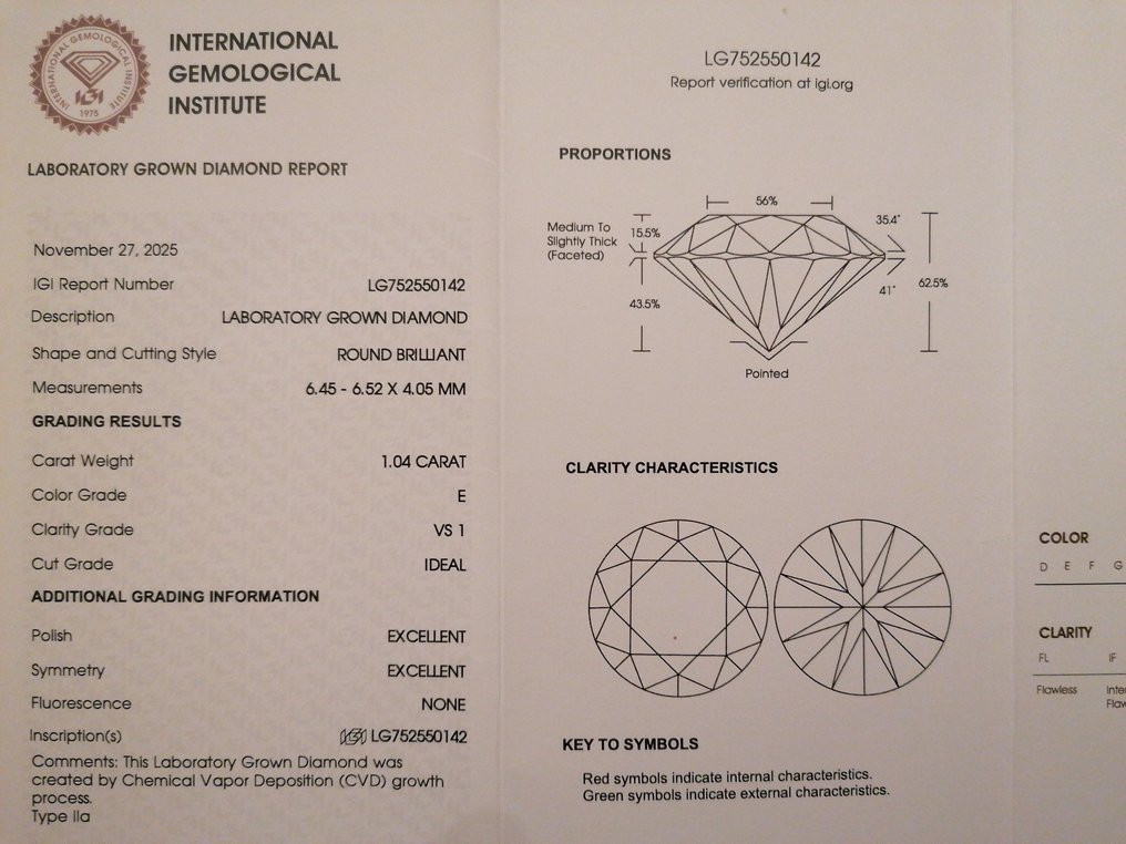 没有保留价 - 耳环 - 14K包金 黄金 - 2.08ct. tw. 钻石 (实验室培育) #3.2