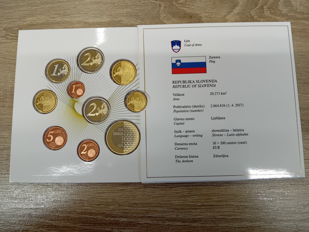 Slovenien. Proof Set 2018 (Utan reservationspris) #2.1