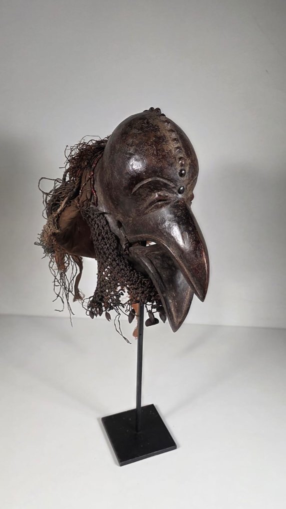 Μάσκα από ξύλο, Raphia - Tchokwe - Δημοκρατία του Κονγκό  (χωρίς τιμή ασφαλείας) #1.0