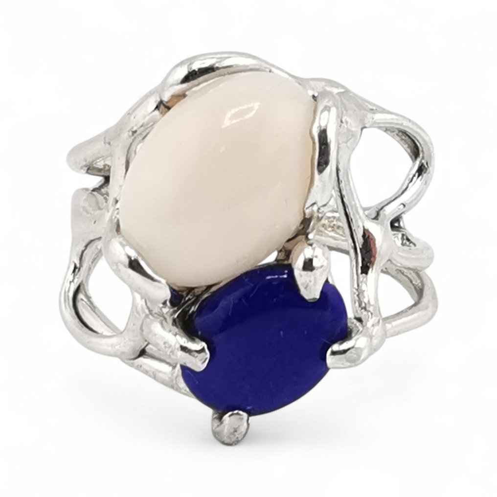 Κοράλλι - Argento 925 - Δαχτυλίδι - Ιταλικό χειροτεχνία #2.1