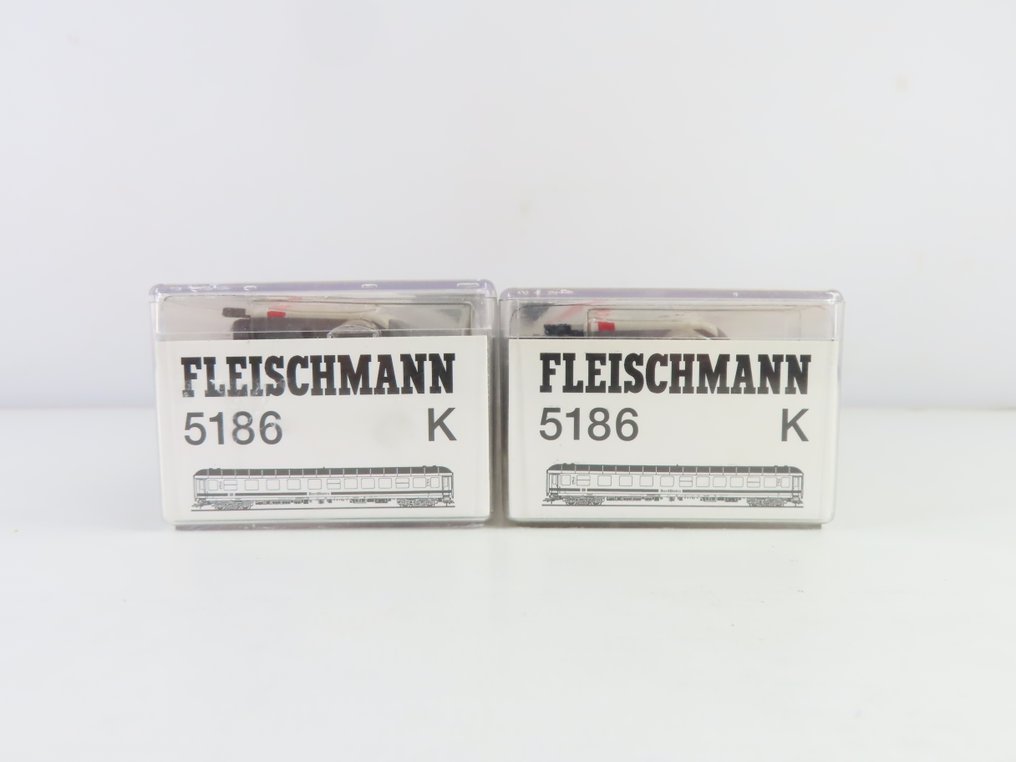 Fleischmann H0 - o.a. 5186K - 模型客運火車 (2) - 2列4节车厢的高速列车二等座，包括“Bistro”车厢 - DB #4.3