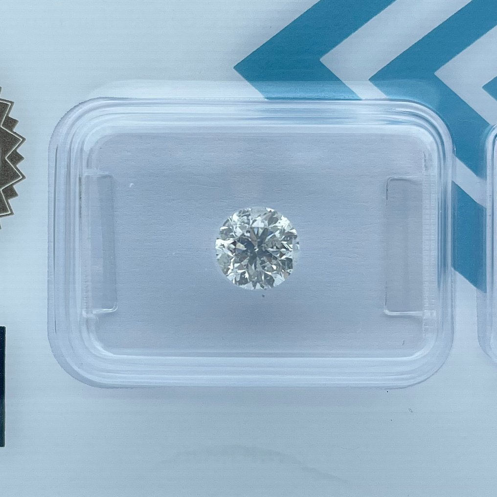 没有保留价 - 1 pcs 钻石  (天然)  - 0.90 ct - 圆形 - E - I1 内含一级 - 国际宝石研究院（IGI） #3.2