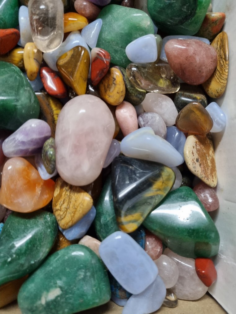 Big Lot HQ 打磨晶体 - 不同矿物，16-50毫米 自由形式- 2.17 kg #2.1