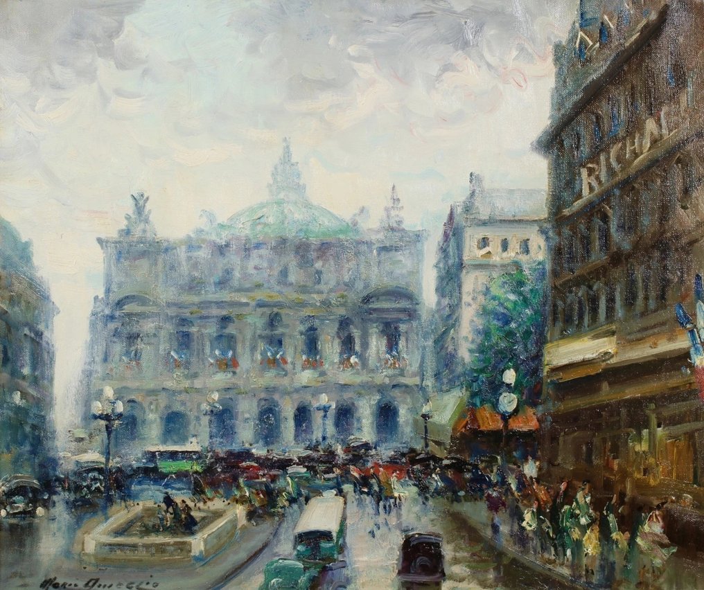 Merio Ameglio (1897-1970) - Paris Place de l'Opéra #4.3