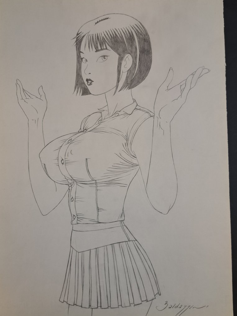 Baldazzini, Roberto - 1 Original preliminary drawing - Alice #1.0