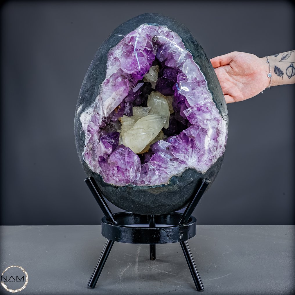 Εξαιρετικά αμέθοδος-χαλαζίας Ei από την Ουρουάη σε βάση. Φυσική τέχνη σε ανώτατη ποιότητα (23 kg)- 23075.68 g #2.1