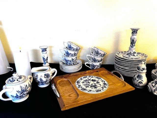 Blue Danube - Johann Haviland. - Σερβίτσιο τραπεζιού (42) - Πορσελάνη - Blue Onion #1.0