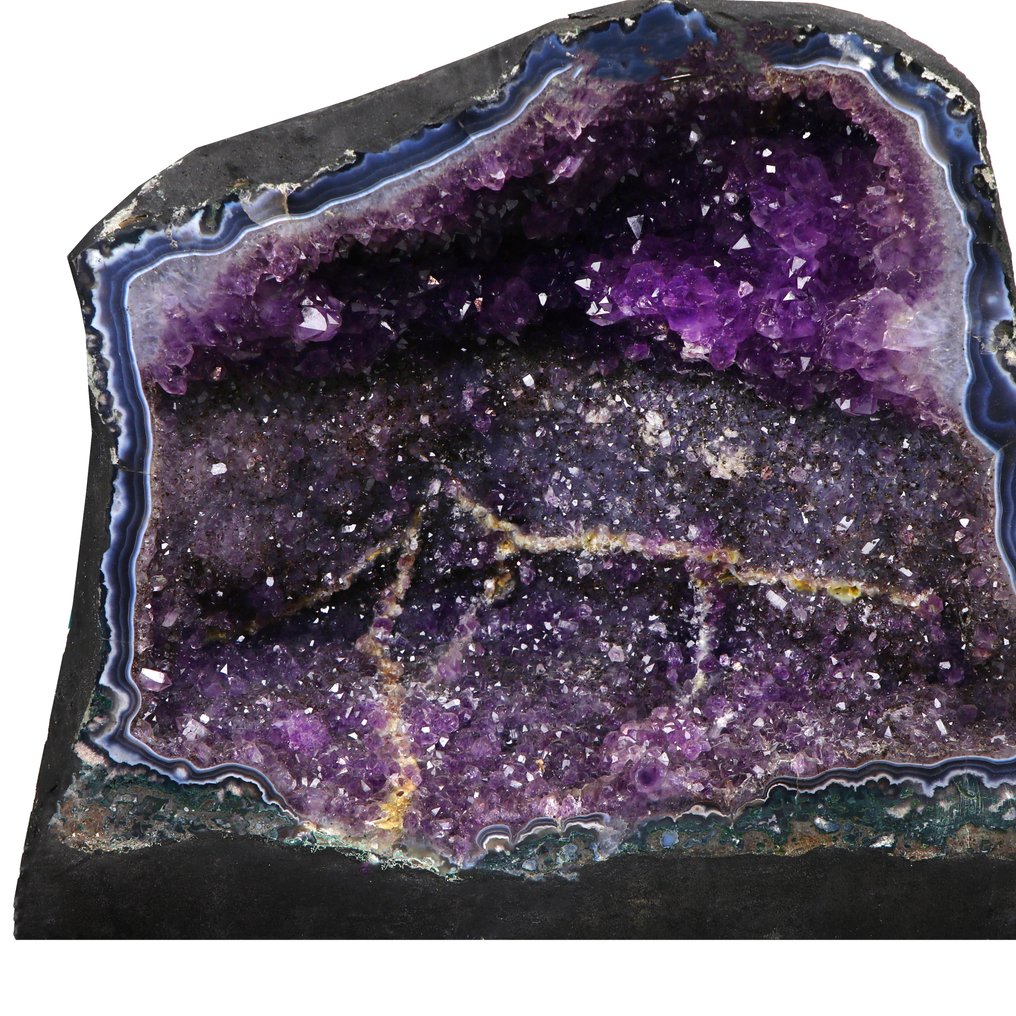 鲜明的紫水晶与玛瑙 - Geode - 37x40x20 厘米- 25 kg #4.3