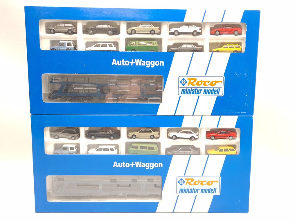 Roco H0 - 1900 - Model wagonu towarowego (2) - Autotransporter DDm - DB #1.0