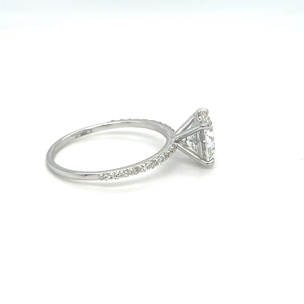 沒有保留價 - 戒指 - 14 克拉 白金 -  2.07ct. tw. 鉆石 (實驗室培育) - 鉆石 #2.1