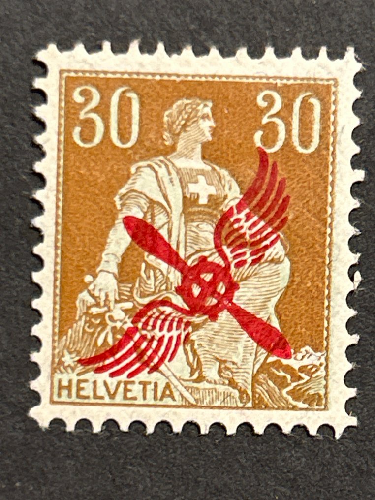 瑞士 1919/1920 - 漂亮完整的套装，状态非常好。 - Yvert Poste Aerienne 1/2 #1.0