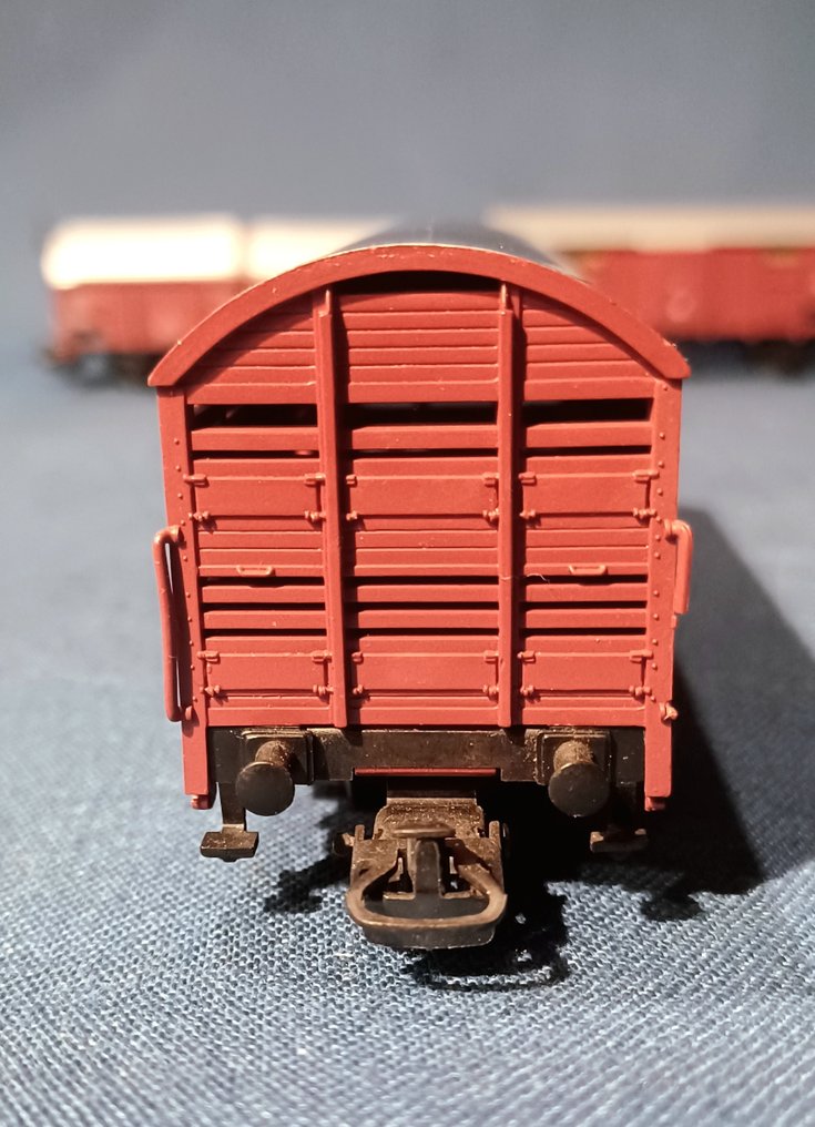 Märklin H0 - 4550, 4506, 4619 - Βαγόνι τρένου μοντελισμού (4) - 3 βαγόνια εμπορευματοκιβωτίων, 1 βαγόνι χαμηλού πλαισίου. - DB, FS #3.2