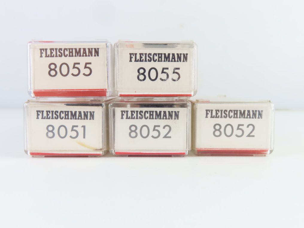 Fleischmann N - 8051/8052/8055 - 模型客運火車 (8) - 4x 乘客车厢，三等舱，二/三等舱及行李车厢 '纽伦堡' - DRG #2.1