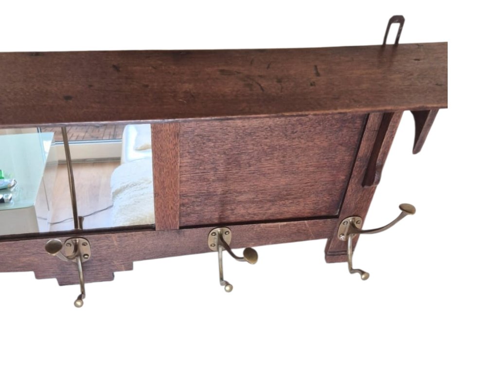 Κρεμάστρα παλτό - Ξύλο - Ντουλάπα με καθρέφτη #2.1