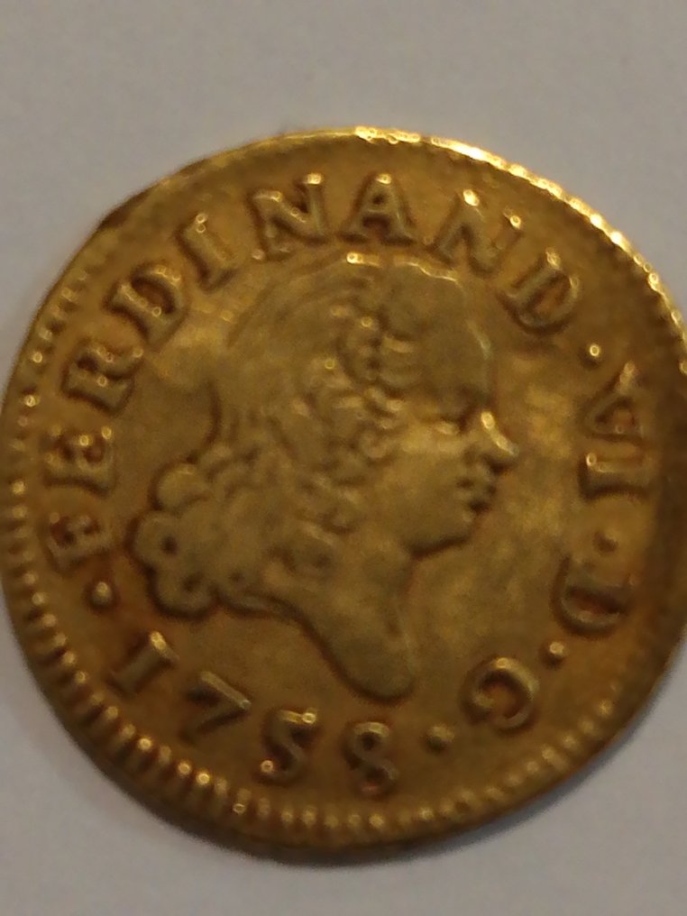 Spagna. Ferdinando VI. 1/2 Escudo 1758 Madrid JB #1.0