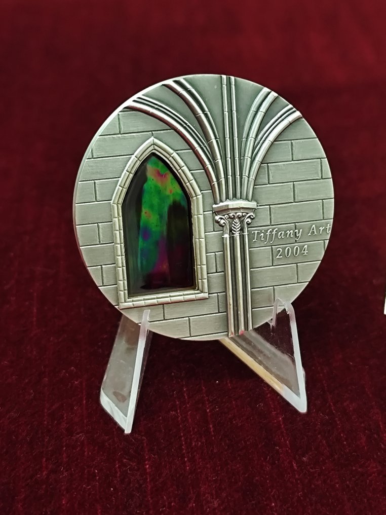 Liberia. 10 Dollars 2004 Tiffany Art, 2 oz #1.0