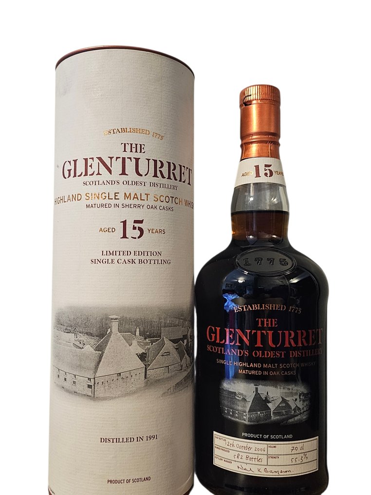 Glenturret 1991 15 years old Single Cask - b. 2006 - 70 cl #1.0