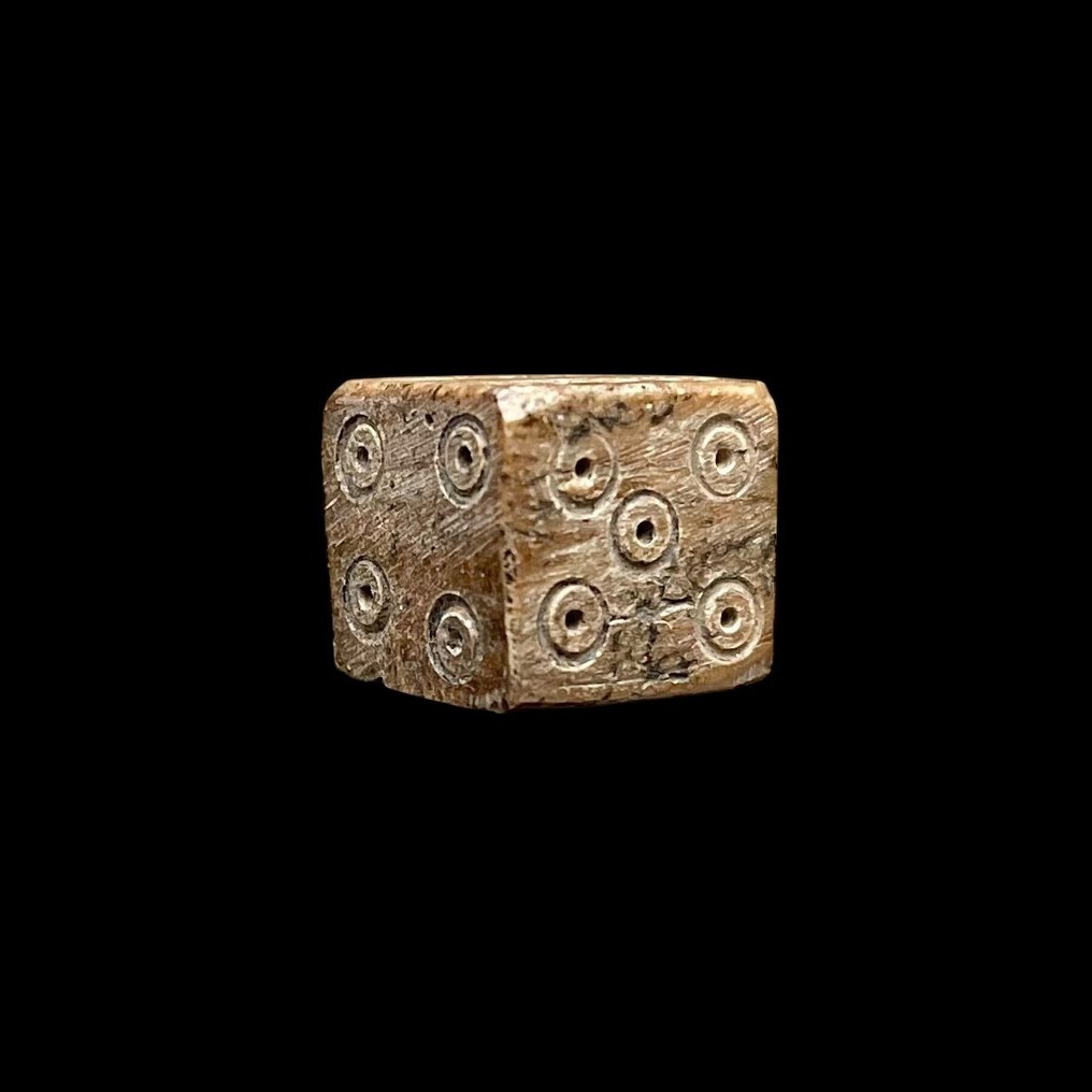 Αρχαία Ρωμαϊκή Οστό Legionair gaming dice - Ρωμαϊκή ζαριά - 11 mm  (χωρίς τιμή ασφαλείας) #1.0