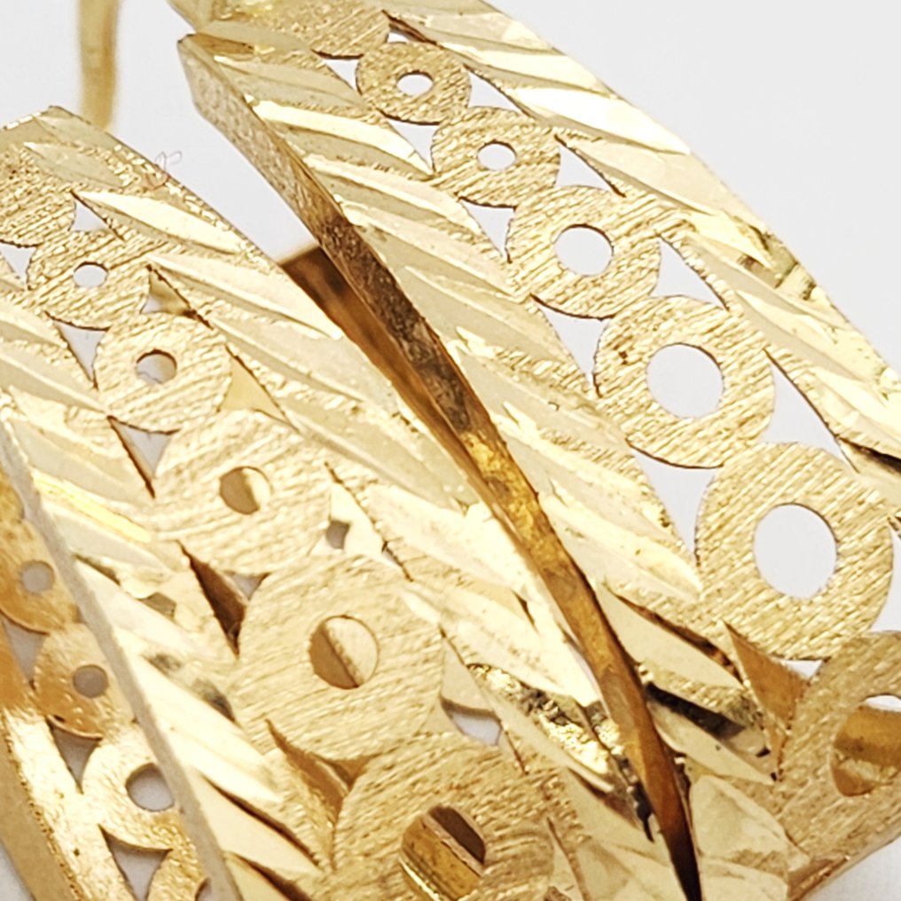 Σκουλαρίκια - 18 καράτια Κίτρινο χρυσό #3.2