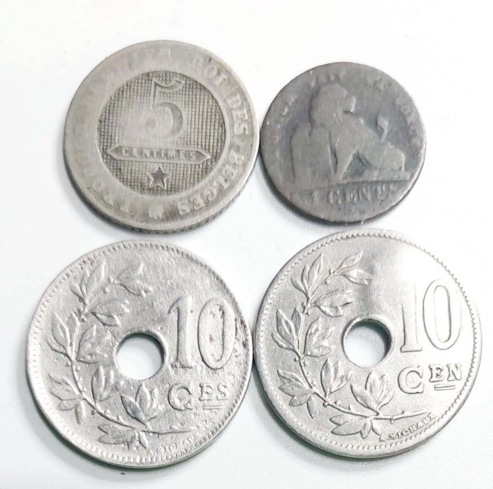 比利时. Lot de 50 pièces uséees de 1846 à 1994  (没有保留价) #1.0