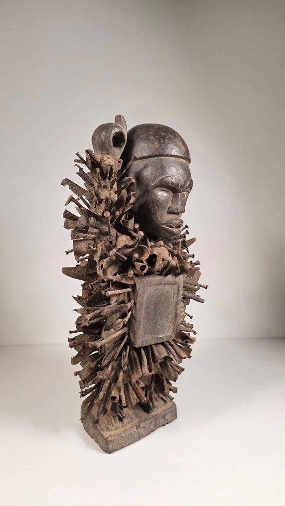 Γόητευση από ξύλο, σφυρηλατημένο σίδερο. - Kongo Nkisi - Δημοκρατία του Κονγκό  (χωρίς τιμή ασφαλείας) #1.0