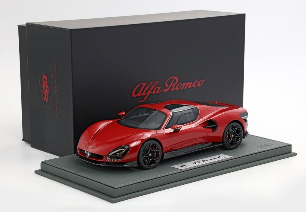 BBR 1:18 - Σπορ αυτοκίνητο μοντελισμού - Alfa Romeo 33 Stradale Rosso Alfa - P18264B #1.0