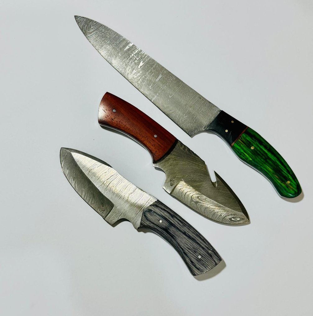 廚刀 - 厨房餐桌刀 -  厨房桌子刀 (0094) - 美国异国木柄和折叠钢 - 美國 - 厨房餐桌刀 #4.3