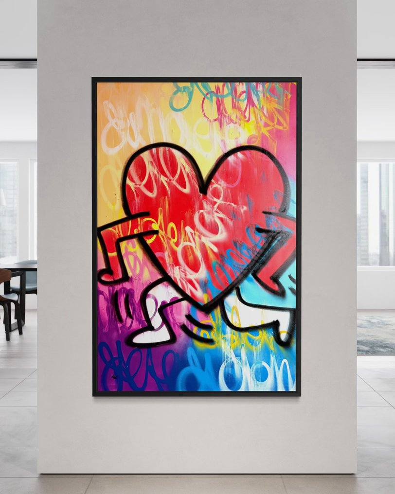 Gunnar Zyl - Running Heart / Keith Haring & Zyl XXL #1.0