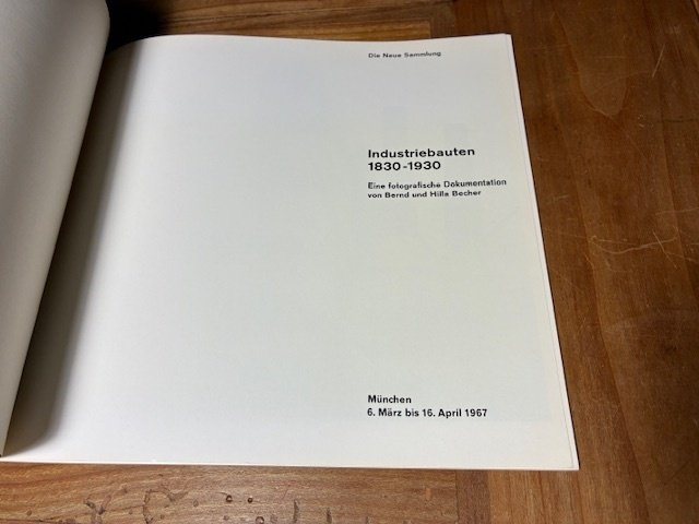 Bernd and Hilla Becher - Industriebauten 1830-1930 (FIRST PUBLICATION, FIRST PRINTING) - 1967 #4.3