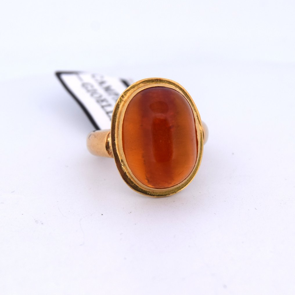 Armring - 18 kt Gelbgold Bernstein - ANNI '60 #1.0