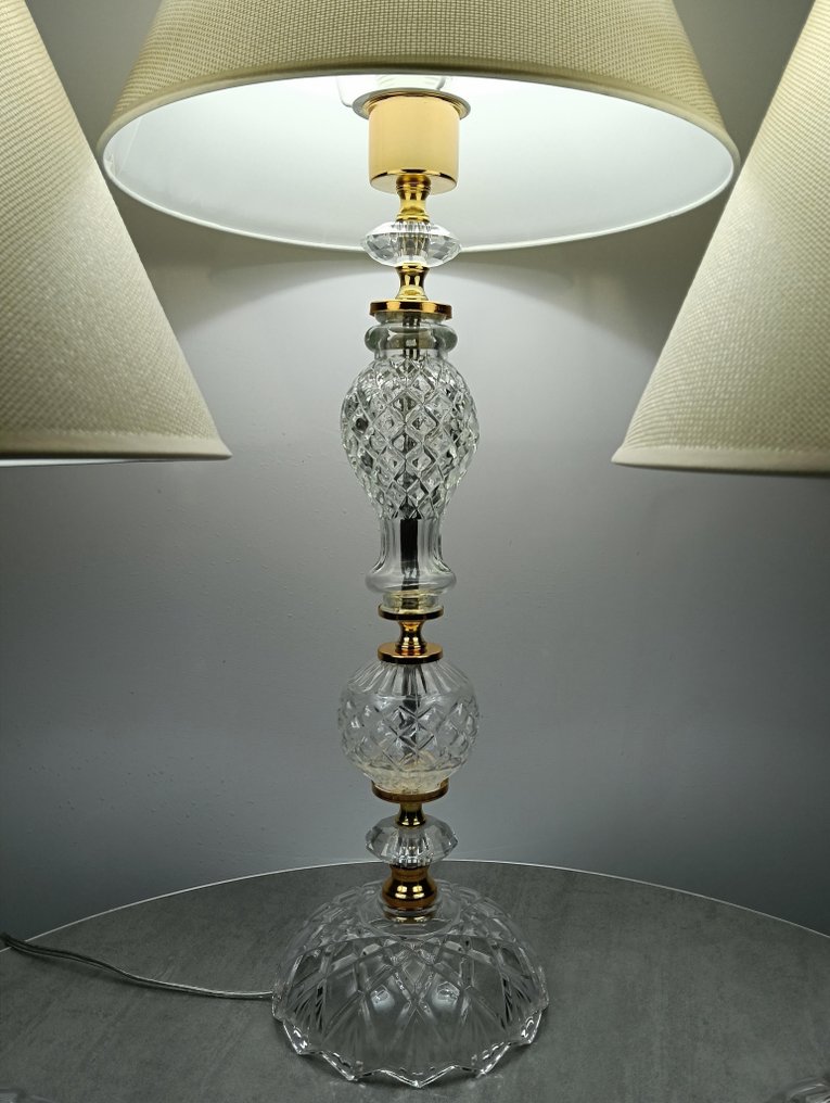 Artelight - Artelight - 檯燈 (3) - 水晶 - 玻璃 - 黄铜 - 镀金金属 - 套装3台台灯 #3.2