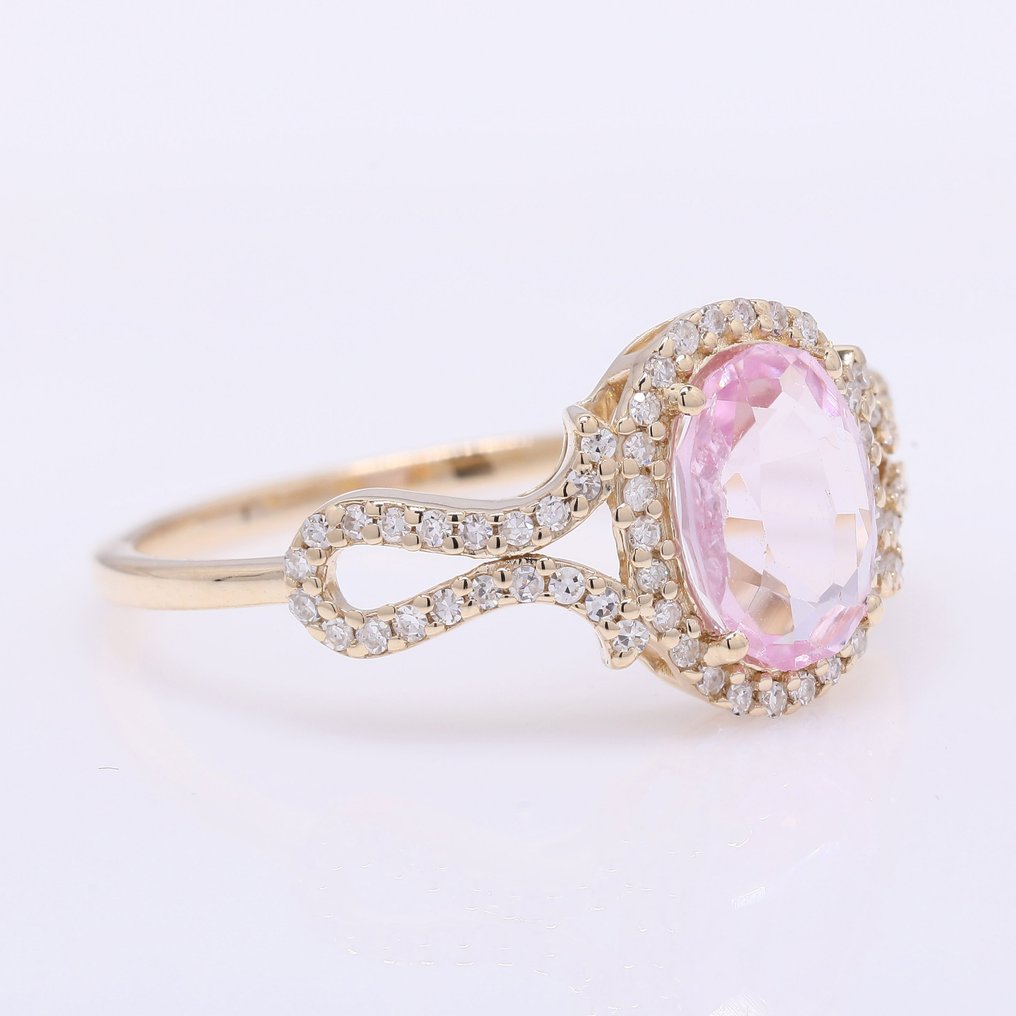 没有保留价 - 戒指 - 14K包金 黄金 -  1.41ct. tw. 尖晶石 - 钻石 #1.0