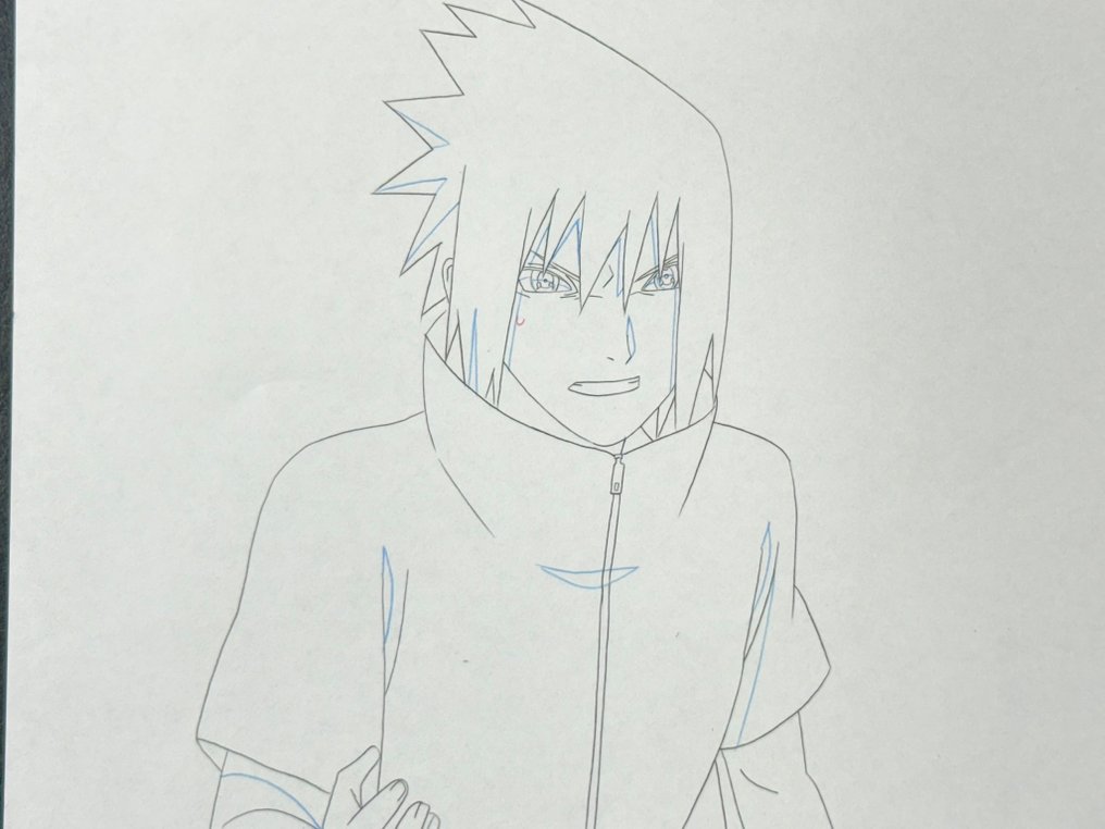 Studio Pierrot - Αρχικό σχέδιο κινουμένων σχεδίων του Sasuke Uchiha, έγχρωμο. - Naruto (2002/07) #1.0