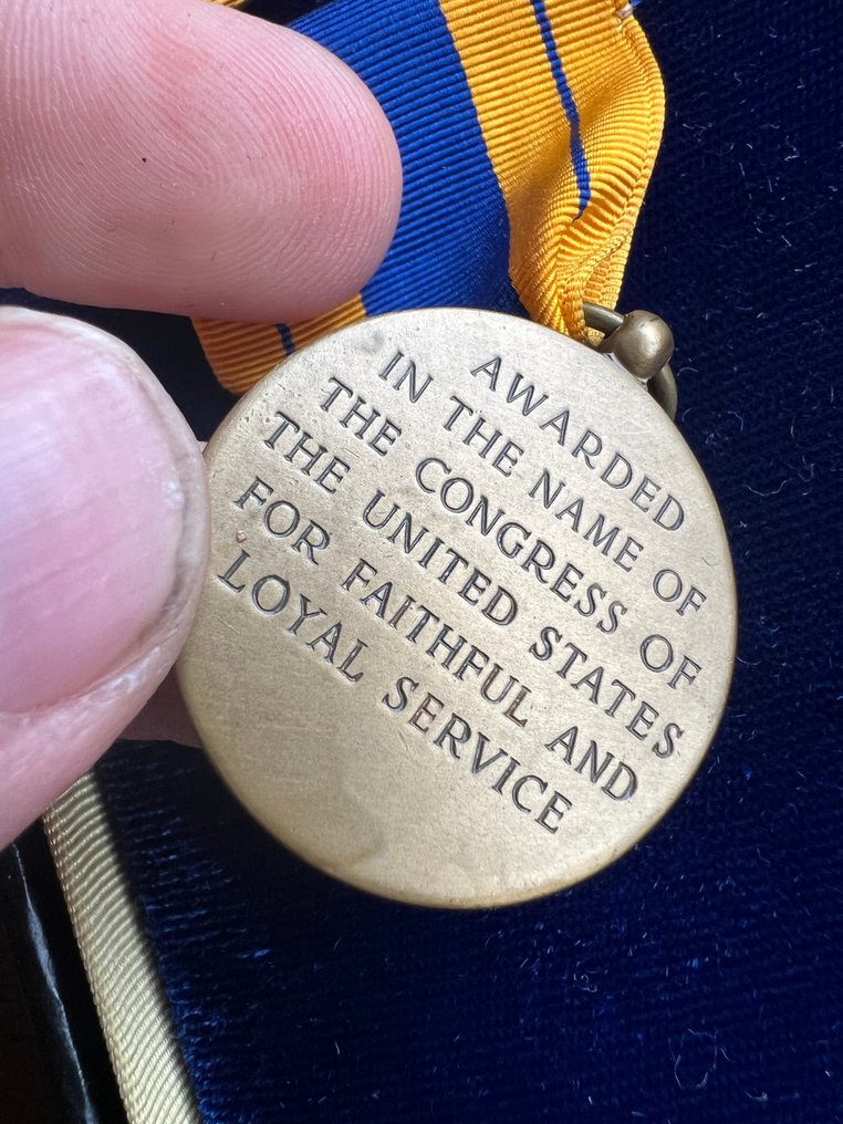 Ηνωμένες Πολιτείες Αμερικής - Σπάνιο μετάλλιο Επιλογής Υπηρεσίας των ΗΠΑ στον Β' Παγκόσμιο Πόλεμο σε αυθεντικό κουτί εμφάνισης + - Στρατιωτικό μετάλλιο - 1945 #3.2