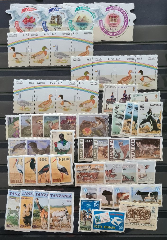 Κόσμος  - Συλλογή γραμματοσήμων ζώων σε μπλοκ σε 43 φωτογραφίες, πολλά από τις Αγγλικές Αποικίες. #4.3