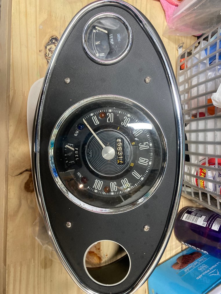 ταμπλό οργάνων, μετρητής και aquasta - Austin - Mini Cooper mk1 - 1964 #3.2
