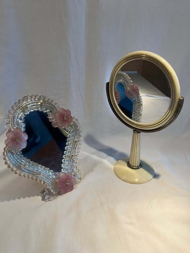 Spejl (2)  - Glas, Plast - Bordspiegel #1.0