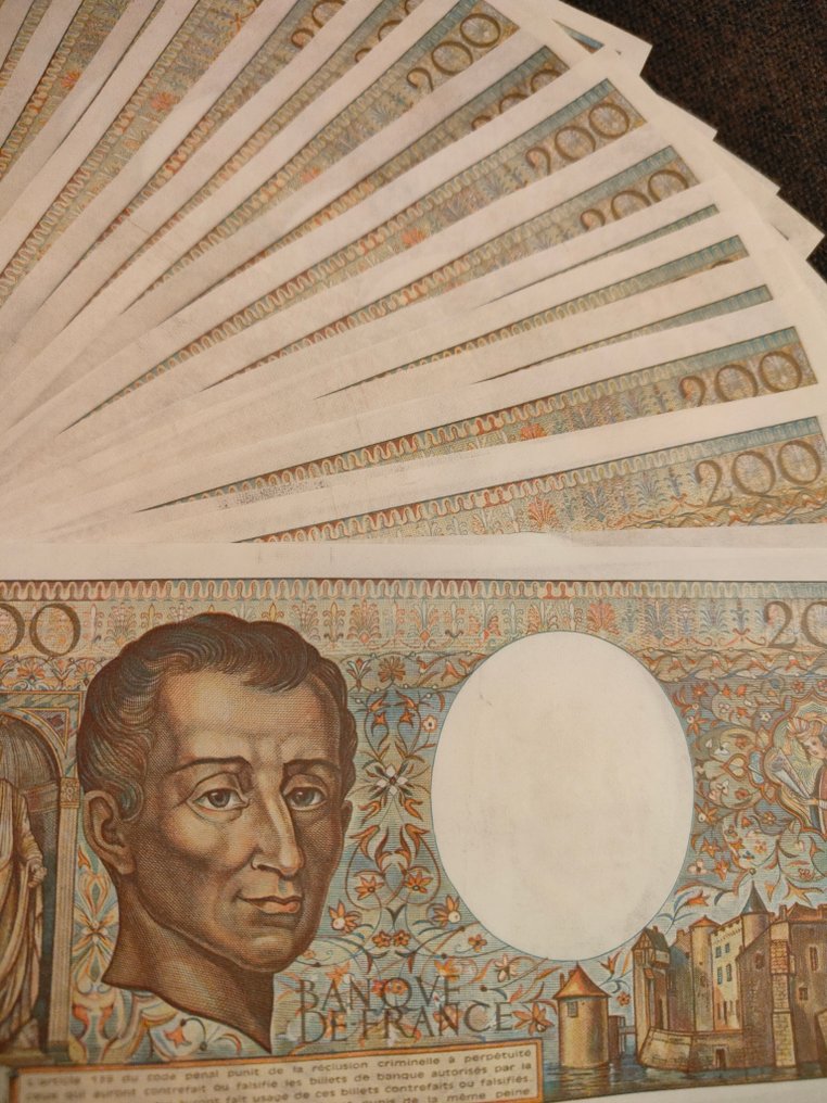 Francja. - 20 x 200 Francs - Various Dates - Pick 155  (Bez ceny minimalnej
) #2.1