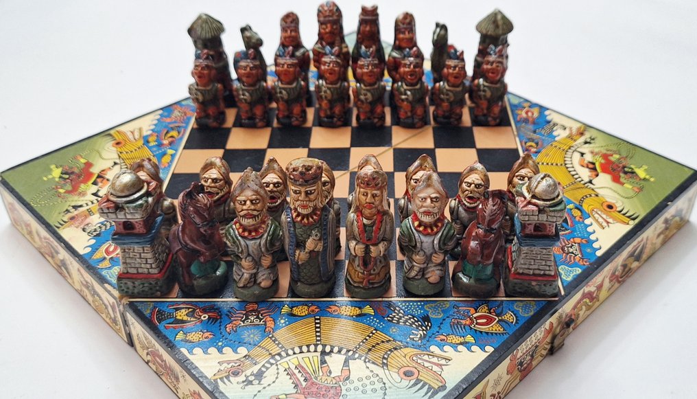 Chess set - Ajedrez Incas Y Españoles - Mud #1.0