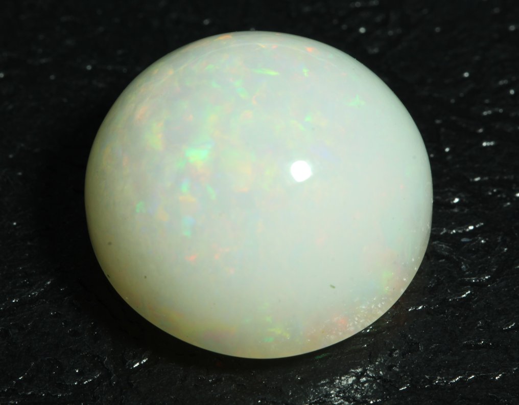 没有保留价 白色 蛋白石  - 20.28 ct - 西班牙宝石学院（IGE） - 色彩游戏 #4.3