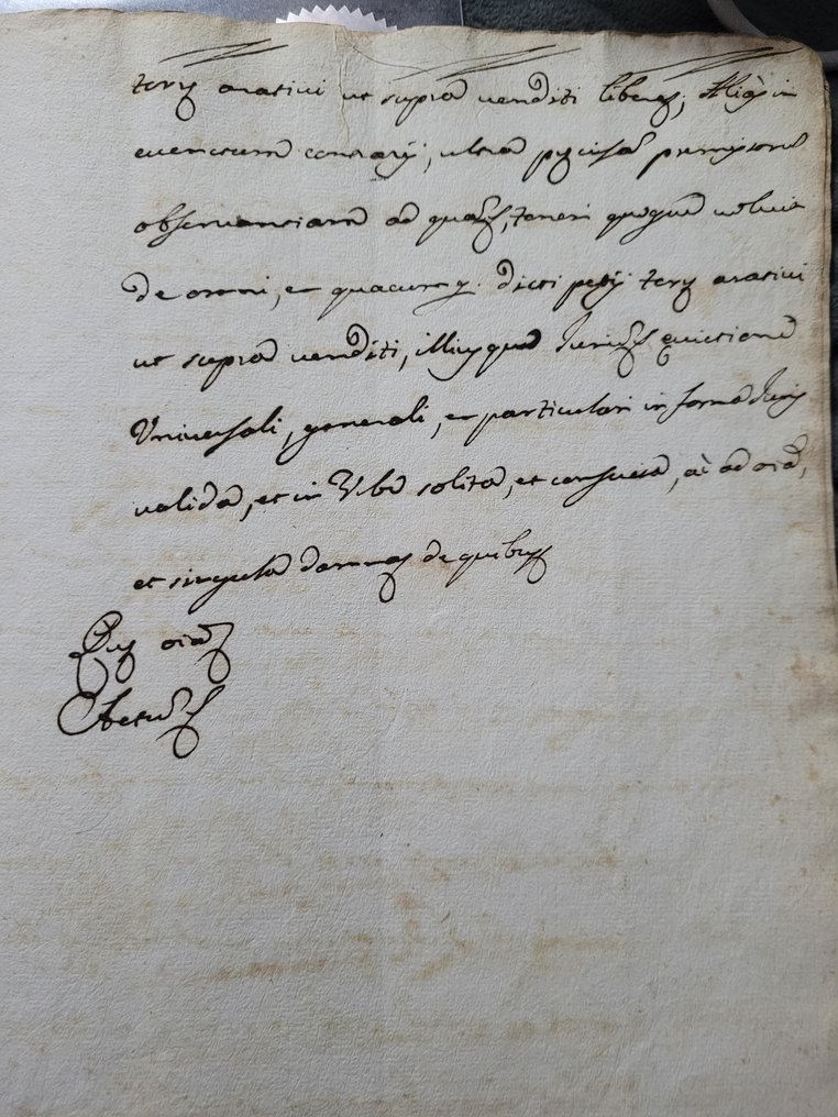 Divers - Manuscrit notarial ancien en latin. - 1680-1720 #4.3