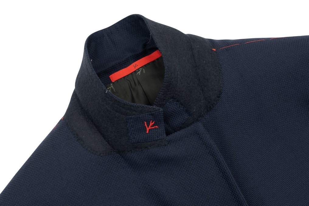 ISAIA NAPOLI RRP 4800€ Solid Blue Navy Jacket Sport Coat Knit Wool - 56 IT - Μπλέιζερ - New with tags #3.2