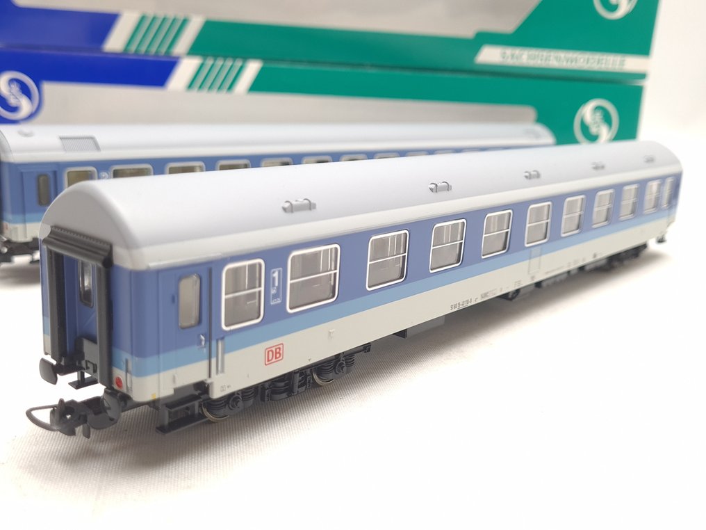 Sachsenmodelle H0 - 14507/14334 - Επιβατικό τρένο μοντελισμού (2) - Δύο επιβατικά βαγόνια Interregio της DB. - DB #3.2