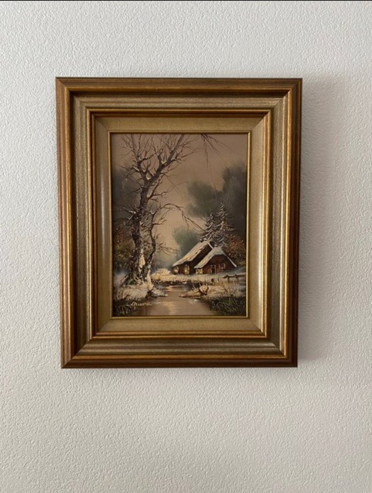 Cornelis Bruinsma (1942) - Hollands Winterlandschap #1.0