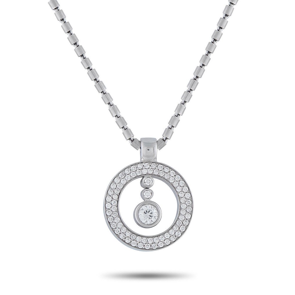 Roberto Coin - Κολιέ με μενταγιόν - 18 καράτια ROBERTO COIN Κολιέ με μενταγιόν από λευκόχρυσο 18K και διαμάντι 1,25 καρατίων, Λευκός χρυσός - 1.25ct. tw. #2.1