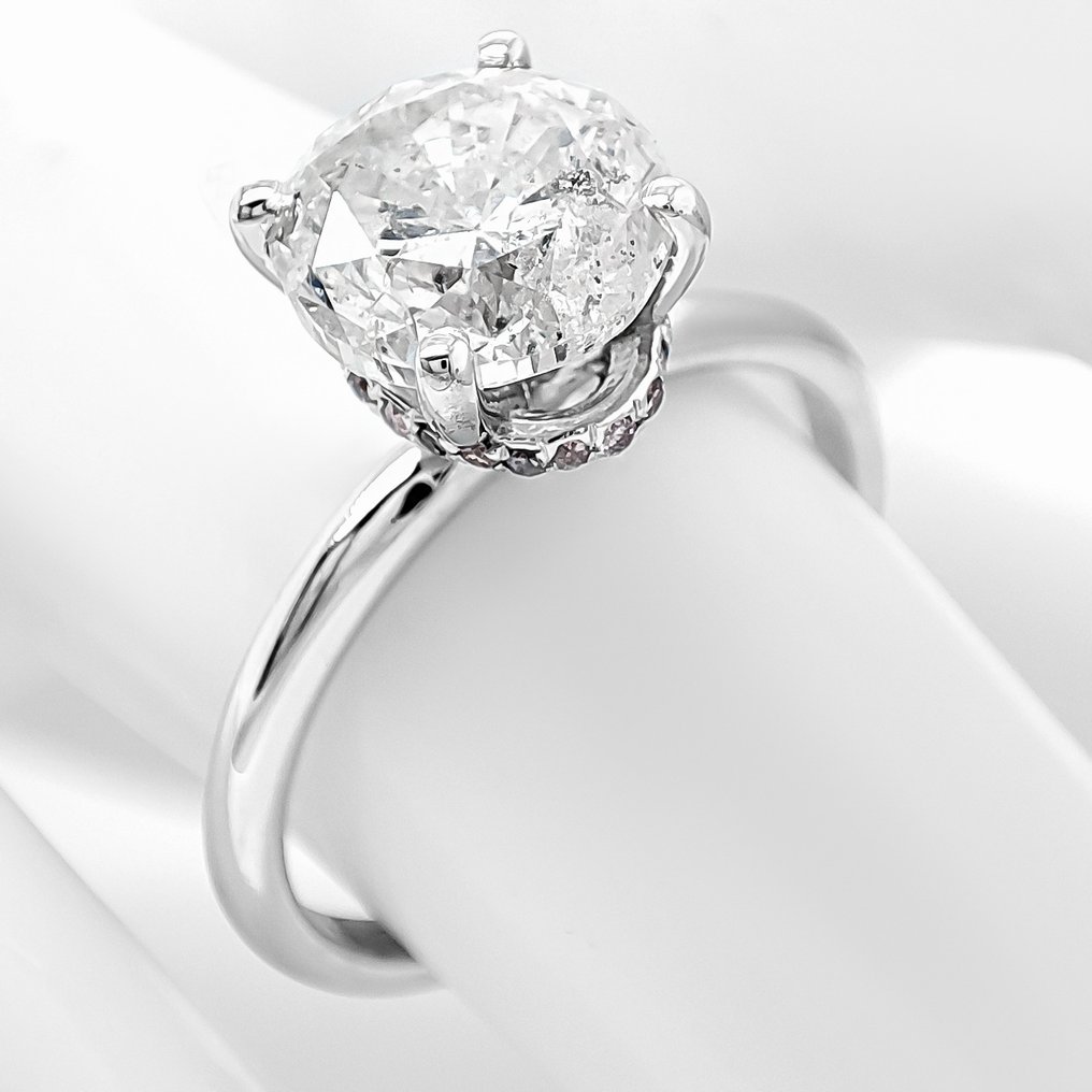 沒有保留價 - 戒指 - 14 克拉 白金 -  2.30ct. tw. 鉆石 (天然) - 鉆石 #1.0