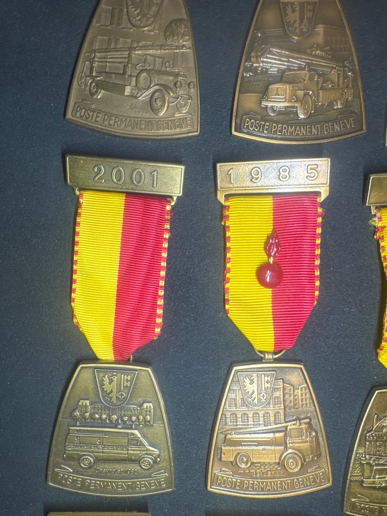 Ελβετία - πυροσβέστης - Μετάλλιο υπηρεσίας #3.2